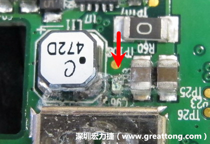 電路板疑似腐蝕氧化，懷疑電流異常過(guò)熱造成