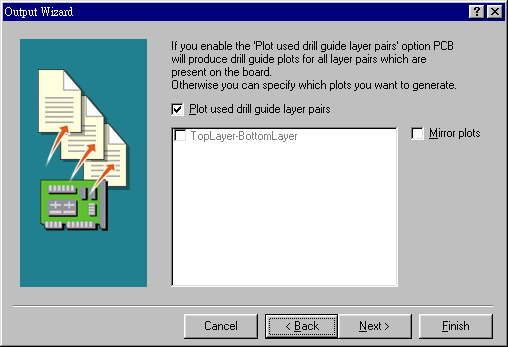 內(nèi)定值為設(shè)計為頂層與底層要鉆孔文件，且為50mil大小的圖形