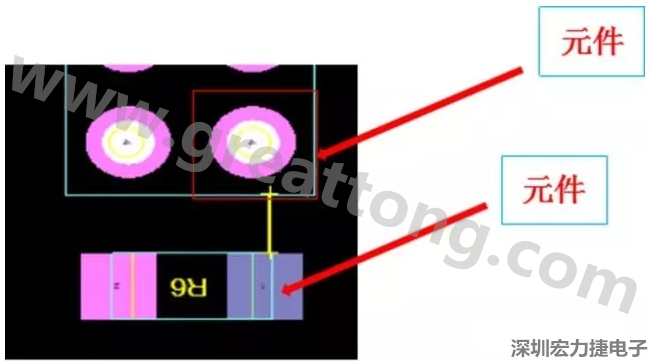 PCBA DFM問題實例2：元件距離太近，組裝干涉 