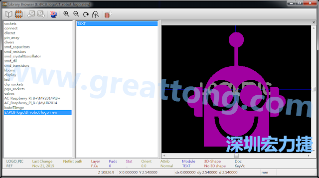 目前這個(gè)Library IT_robot_logo_new.mod 只有一個(gè)footprint。如何增加更多footprint 到這個(gè)library 中呢?