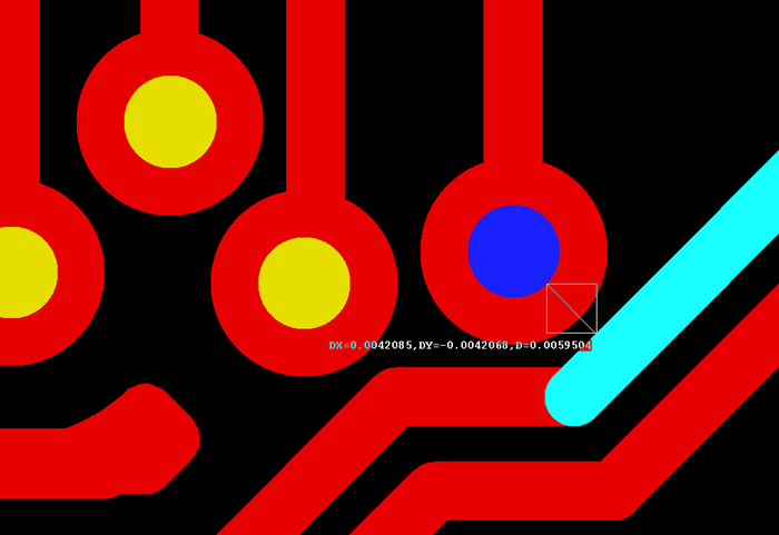 多層板中過孔會在每層線路上都有孔環(huán)，且每個層孔環(huán)周圍環(huán)境有夾線也有不夾線，環(huán)境各不一